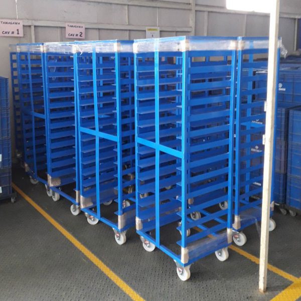 Roll pallet container